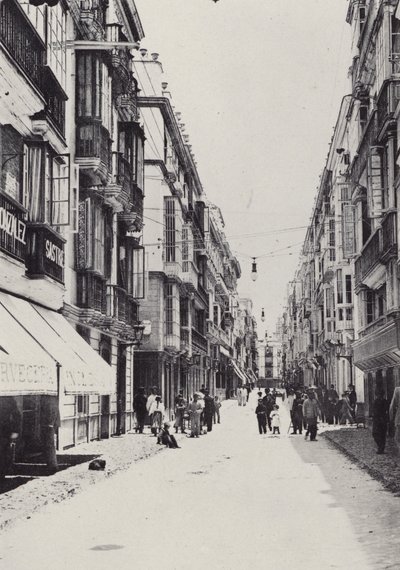 Cadiz: Calle Ancha (b/w photo) بواسطة المصور الإسباني