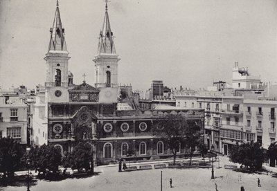 Cadiz: Plaza de la Constitucion (b/w photo) بواسطة المصور الإسباني