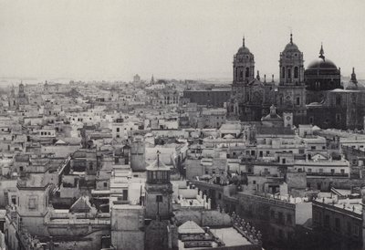 قادس: منظر من برج تافيرا (صورة b / w) بواسطة المصور الإسباني