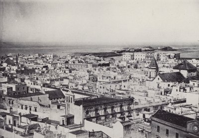 قادس: منظر عام من برج تافيرا (b / w photo) بواسطة المصور الإسباني