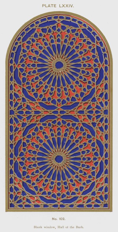 نافذة فارغة ، Hall of the Bark (لون ليثو) بواسطة المدرسة الاسبانية