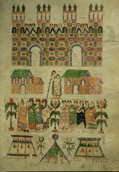 F.142 مجلس توليدو ، من مخطوطات أبيلداس كونسلار بواسطة المدرسة الاسبانية