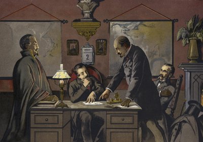 فرنسا - ليلة 2 ديسمبر 1851 بواسطة المدرسة الاسبانية