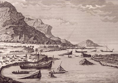 أمر هرنان كورتيس (1485-1547) بغرق سفنه ، المكسيك ، يوليو 1519 بواسطة المدرسة الاسبانية