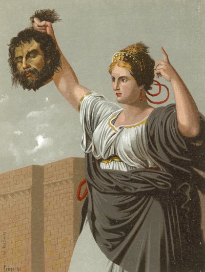 جوديث مع رأس هولوفرنيس بواسطة المدرسة الاسبانية