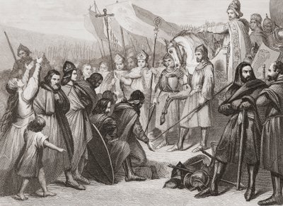 Mauregatus of Asturias ، المعروف باسم المغتصب بواسطة المدرسة الاسبانية