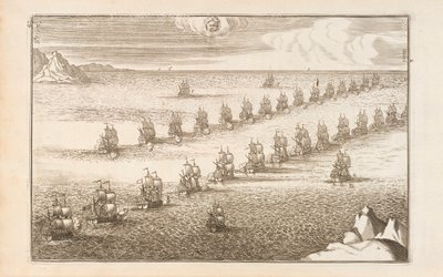 الصفحة 43 من Lart des Armé es Navales بواسطة Paul Hoste ، ليون ، 1727 بواسطة المدرسة الاسبانية