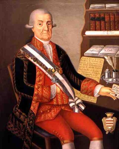 صورة لماتياس جالفيز (1717-84) بواسطة المدرسة الاسبانية