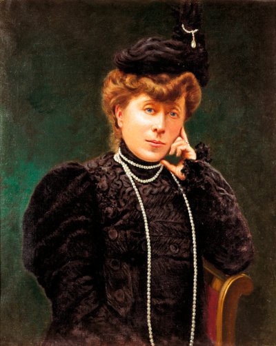 صورة لدوقة ماريا ديل كارمن فيلاهيرموسا (1815-1905). لوحة مجهولة. نهاية القرن التاسع عشر. بواسطة المدرسة الاسبانية