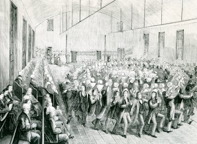لقاء شاكر في لبنان الجديد ، نيويورك ، 1873 بواسطة المدرسة الاسبانية