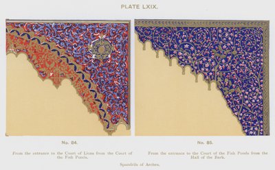 Spandrils of Arches (colour litho) بواسطة المدرسة الاسبانية
