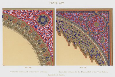 Spandrils of Arches (لون ليثو) بواسطة المدرسة الاسبانية