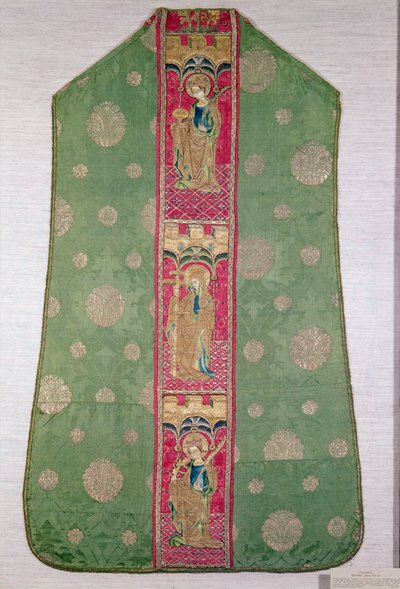 Chasuble الإسبانية ، c.1425-50 (حرير مطرز) بواسطة المدرسة الاسبانية