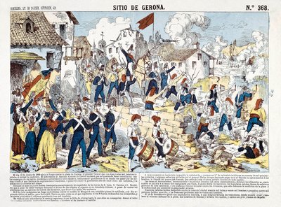 حرب الاستقلال الإسبانية (1808-1814): حصار جيرونا من يونيو إلى ديسمبر 1809. بواسطة المدرسة الاسبانية