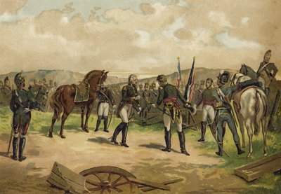 استسلام الجنرال دوبونت ، معركة بايلين ، إسبانيا ، 1808 بواسطة المدرسة الاسبانية