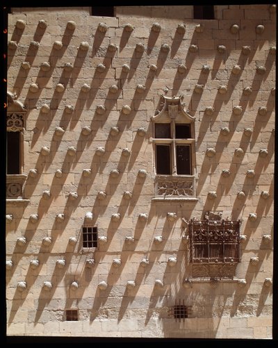 منظر لواجهة قوطية (1493-1517) بواسطة المدرسة الاسبانية