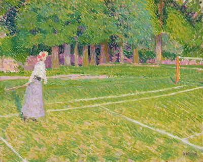 التنس في Hertingfordbury ، 1910 بواسطة Spencer Frederick Gore