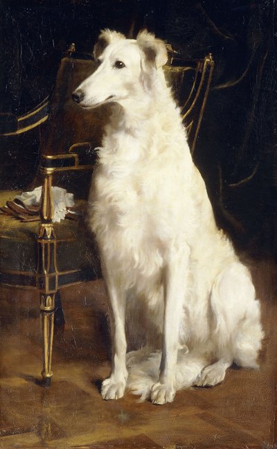 A Borzoi بواسطة كرسي بواسطة سانت جورج هير