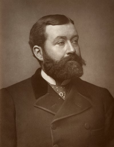 جورج روبرت سيمز ، صحفي بريطاني ، شاعر ، كاتب مسرحي وروائي ، 1884 بواسطة شركة سانت جيمس للتصوير الفوتوغرافي