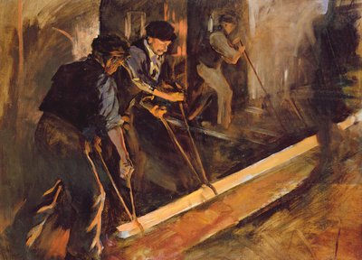 تشكيل الحديد ، مصانع الحديد (زيت على قماش) بواسطة ستانهوب الكسندر فوربس