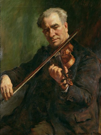عازف الكمان: والتر بارنز ، قائد جمعية Penzance Orchestral ، حوالي عام 1933 بواسطة ستانهوب الكسندر فوربس
