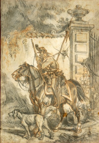 Lancers on patrol, Illustration by Stanislao Grimaldi del Poggetto بواسطة ستانيسلاس غريمالدي ديل بوجيتو