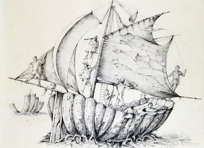 السفينة ، c1850-1890 بواسطة ستانيسلاس لبين