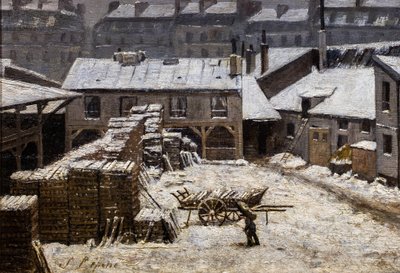 الثلج في باريس بواسطة ستانيسلاس فيكتور إدوارد لبين