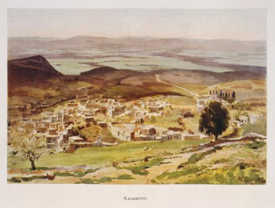 لوحة مائية لستانلي إنشبولد ، تصور الناصرة في فلسطين 1906 بواسطة ستانلي ينشبولد