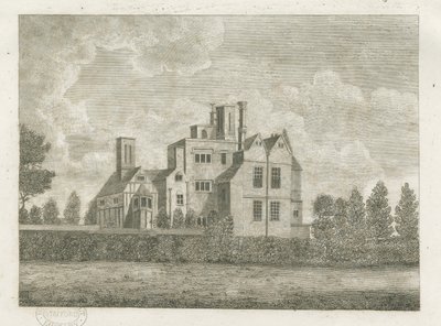 Brewood - Black Ladies Priory: engraving، nd [؟ القرن الثامن عشر] (طباعة) بواسطة ستيبينج شو