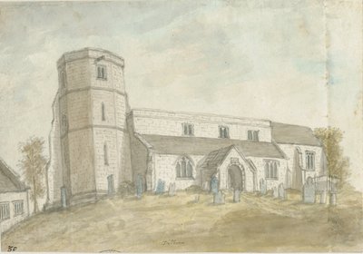 كنيسة ديلهورن: الرسم بالألوان المائية ، [1762-1802] (الرسم) بواسطة ستيبينج شو