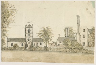 كنيسة لابلي: رسم بالألوان المائية ، بدون تاريخ [1762-1802] بواسطة ستيبينج شو