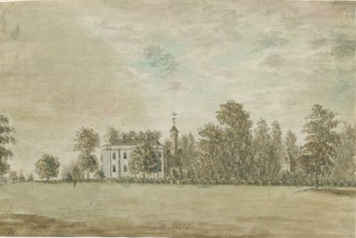 قاعة Statfold: الرسم بالألوان المائية ، بدون تاريخ [1762-1802] بواسطة ستيبينج شو
