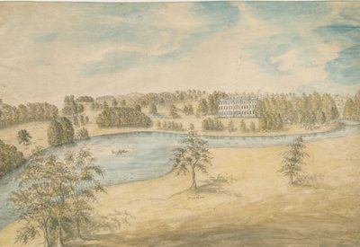 ترينتام هول: الرسم بالألوان المائية ، و [ج 1794] (لوحة) بواسطة ستيبينج شو