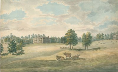 Weston-under-Lizard - Hall: لوحة ألوان مائية ، بدون تاريخ [1762-1802] بواسطة ستيبينج شو
