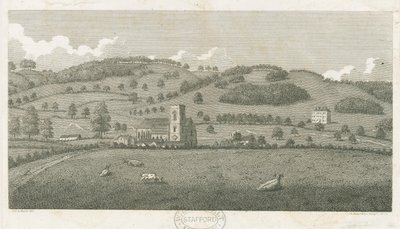 Wolseley - كنيسة Colwich و Oakedge House: نقش بواسطة ستيبينج شو
