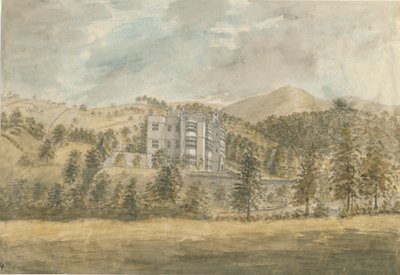 ووتون لودج: لوحة ألوان مائية ، بدون تاريخ [1794] بواسطة ستيبينج شو