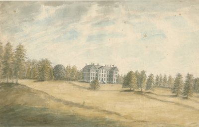قاعة Wrottesley: الرسم بالألوان المائية ، بدون تاريخ [1762-1802] بواسطة ستيبينج شو