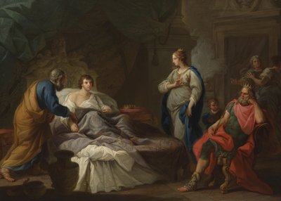 Antiochus التوق إلى Stratonice ، حوالي 1740 (زيت على قماش) بواسطة ستيفانو بوتزي