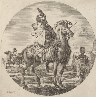 فارس أسود. بواسطة ستيفانو ديلا بيلا