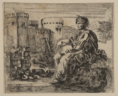 أمفيون ، من لعبة الأساطير لعبة الأساطير ، 1644. بواسطة ستيفانو ديلا بيلا