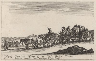 قطار الأمتعة ، ج. 1641. بواسطة ستيفانو ديلا بيلا