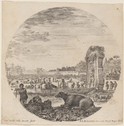 كامبو فاتسينو ، 1646. بواسطة ستيفانو ديلا بيلا