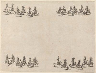 الفرسان القتال بالسيوف 1652. بواسطة ستيفانو ديلا بيلا