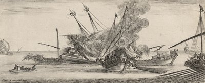 Combat Naval (النقش على ورق مسدود) بواسطة ستيفانو ديلا بيلا