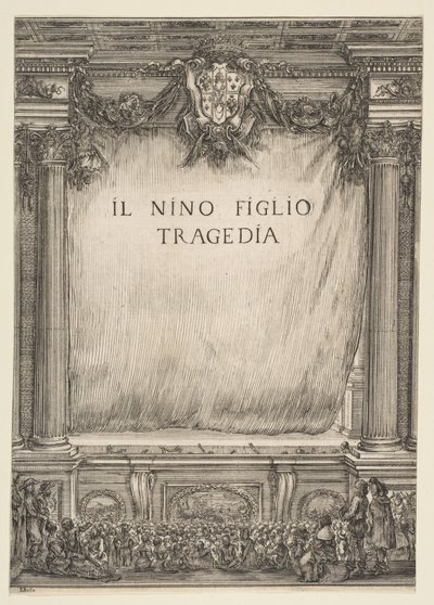 الواجهة الأمامية لـ Il Nino Figlio ، 1655. بواسطة ستيفانو ديلا بيلا