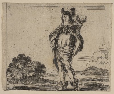 ميركوري ، من "لعبة الأساطير" Jeu de la Mythologie ، 1644. بواسطة ستيفانو ديلا بيلا