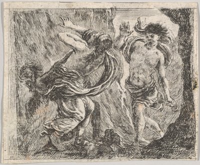 Orpheus و Eurydice ، من Game of Mythology Jeu de la Mythologie ، 1644. بواسطة ستيفانو ديلا بيلا