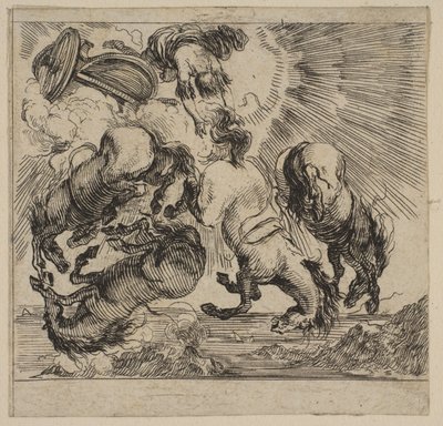 فايتون ، من Game of Mythology Jeu de la Mythologie ، 1644. بواسطة ستيفانو ديلا بيلا