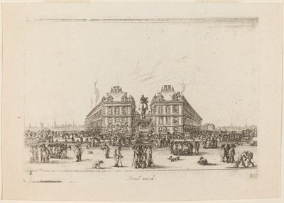 مكان دوفين ، 1642. بواسطة ستيفانو ديلا بيلا